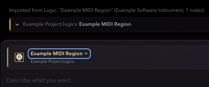 Selected Logic region